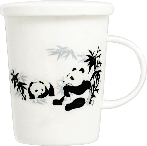 Royal Tea Kubek do herbaty z filtrem, porcelanowy Panda 300ml - Tea 6007487