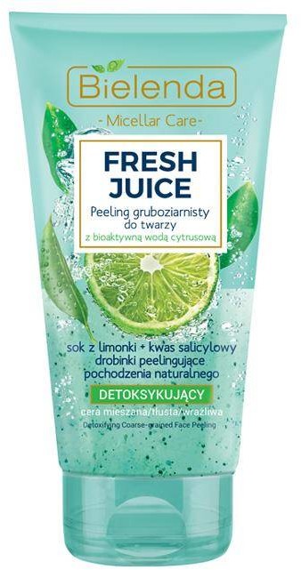 Bielenda Fresh Juice peeling gruboziarnisty detoksykujący z wodą cytrusową Limonka 150g 86798-uniw