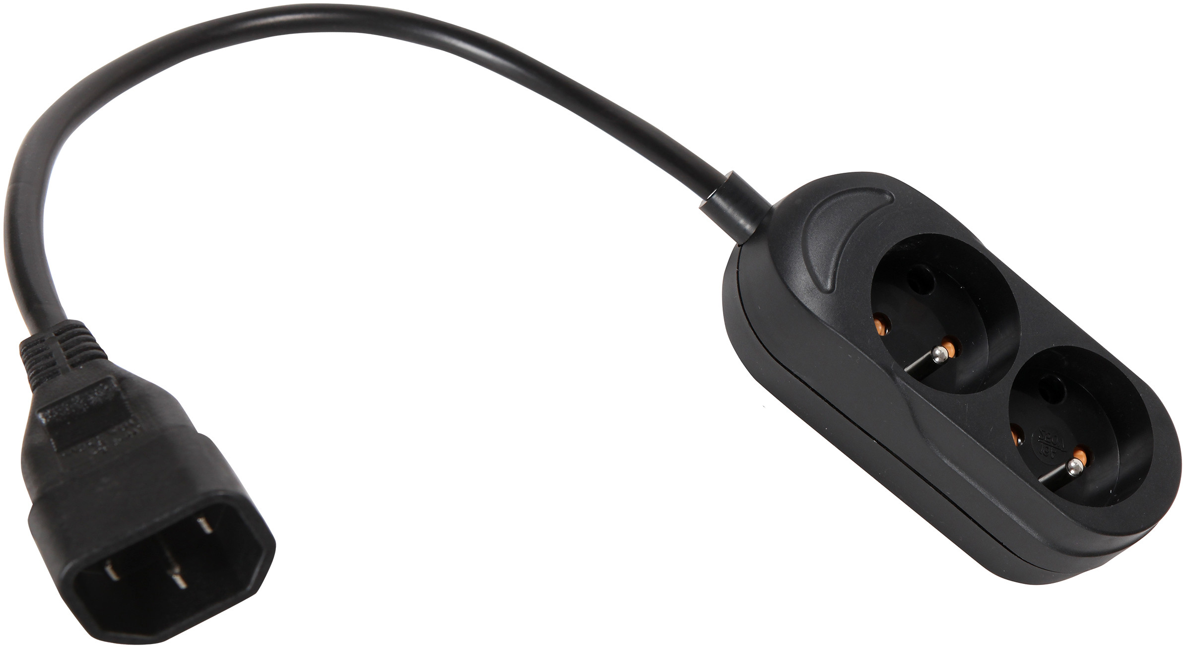 Adapter Przejściówka Ups wtyk Iec C14 - 2 gniazda
