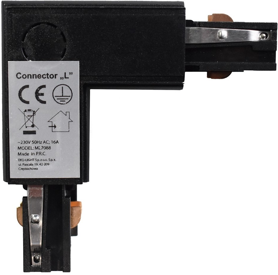 ECO-LIGHT Łącznik Lampy Track Light Black 3 Circuit Typ LU ML7088