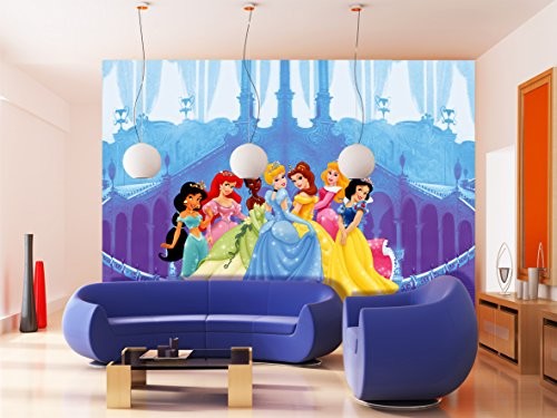AG Design FTD 0264 Disney księżniczki, papier foto tapeta  360 x 254 cm  4 części, papier, wielokolorowa, 0,1 x 360 x 254 cm FTD 0264