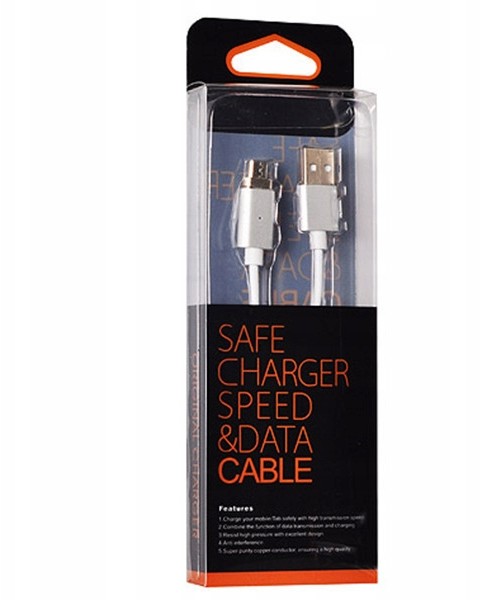 Kabel Z Usb Na Micro Usb Usb-b 1 Metr Magnetyczny