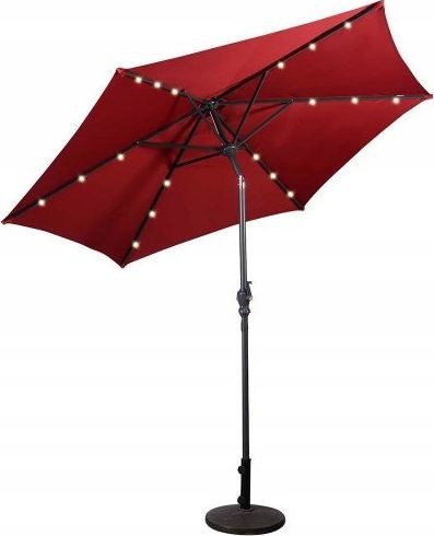 Costway Parasol ogrodowy z diodami solarnymi led 270 cm OP70736WN