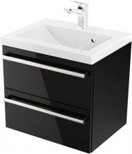 Furni Szafka z Umywalką ATHOS 50 cm BLACK ATHC UM 50