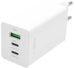 A Plus Ładowarka sieciowa FIXED GaN USB 2x USB-C PD 65W FIXCG65-2CU-WH) Biała