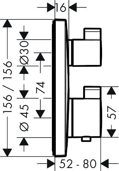 Hansgrohe Ecostat Square 15714000