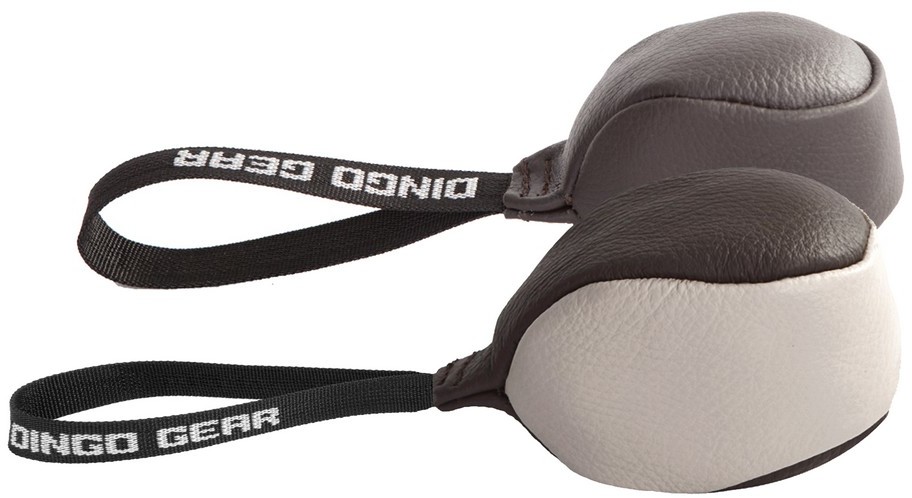 Dingo Gear K9 Dwie Piłki Skórzane Z Rączką