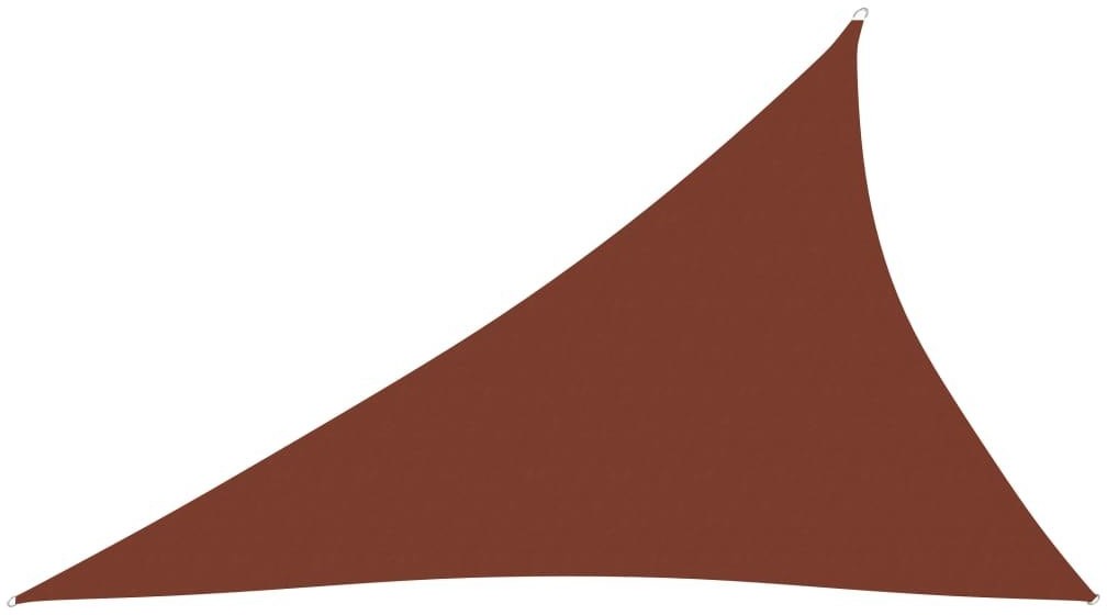 vidaXL Trójkątny żagiel ogrodowy, tkanina Oxford, 4x5x6,4 m, terakota 135404