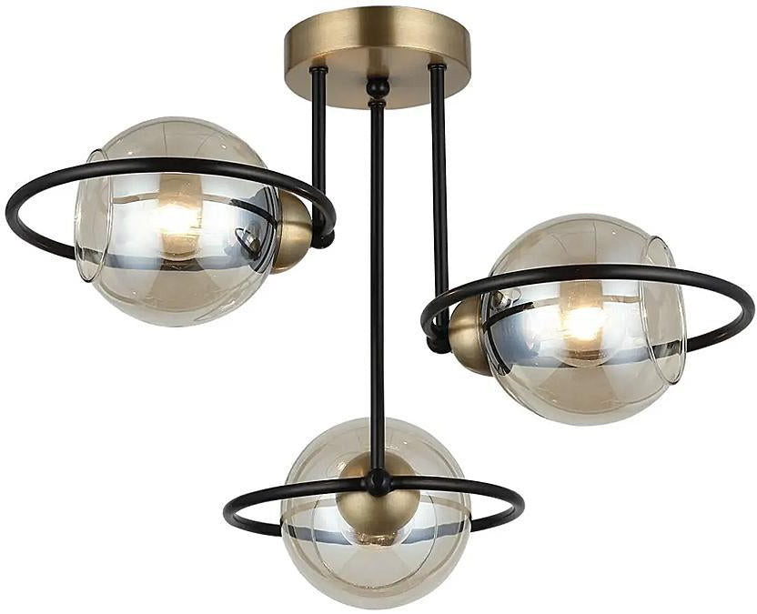 Lucea Lampa sufitowa plafoniera - żyrandol druciane ringi 3xE27, Lucea 1454-73-13 RINGO 1454-73-13 RINGO