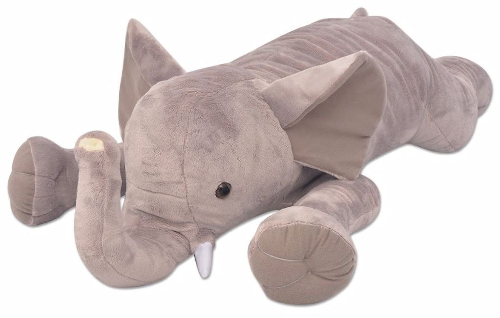 VidaXL Pluszowa maskotka słoń XXL, 95 cm 80192 VidaXL