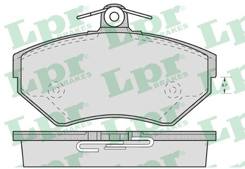 LPR Klocki hamulcowe - komplet 05P719