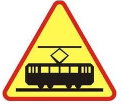 Znak ostrzegawczy A-21 Tramwaj