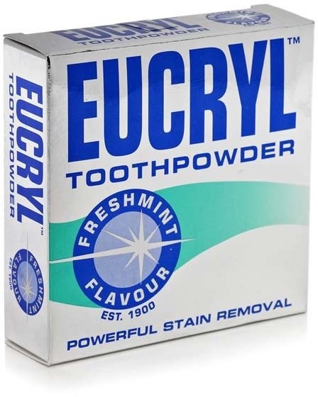 EUCRYL Toothpowder Freshmint Flavour Puder do zębów usuwający przebarwienia o smaku mięty 50g 1000000774