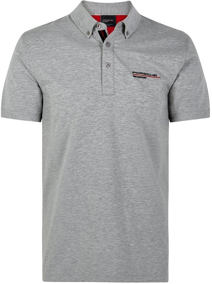 Porsche Motorsport Koszulka Polo męska Logo szara Porsche Motorsport 2019 304491015150225