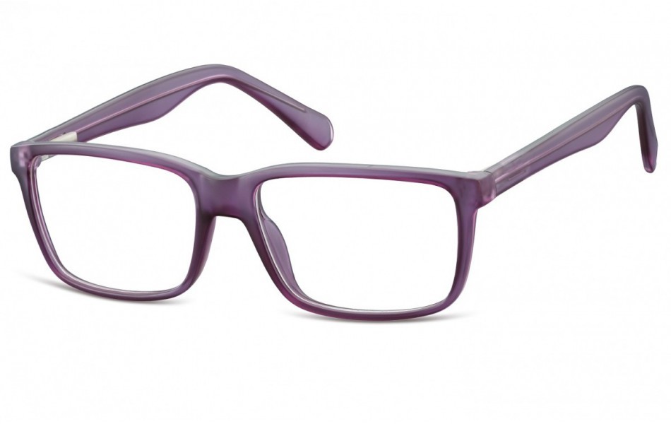 Sunoptic Okulary oprawki korekcyjne Nerdy zerówki Flex CP162E fioletowe