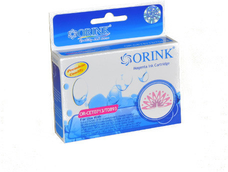 ORINK Tusz T0713 do drukarek Epson Stylus D120 / DX4000 / S20 / SX100 | Magenta | 10ml. CET0713 OR orink_T071340 OR