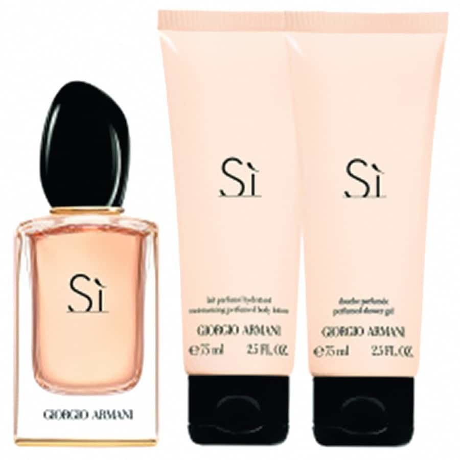 Giorgio Armani Si Si Zestaw Świąteczny Woda perfumowana 50 ml + Żel pod prysznic 75 ml + Balsam do ciała 75 ml