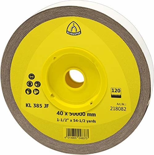 Klingspor tarcza listkowa KL 385 JF, 40 X 50000 MM, 1 sztuk, ziarno 320, 218088
