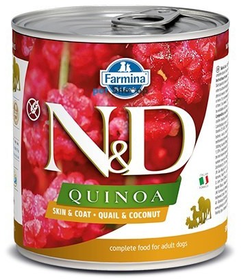 Farmina N&D QUINOA Skin&Coat Quail 140g PND140020