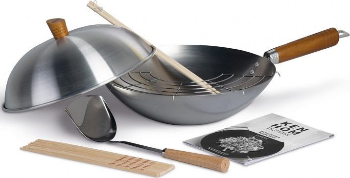 Ken Hom Patelnia  zestaw woków Ken Hom 10-częściowy 31 cm stal węglowa czarna twm_846484