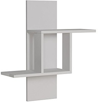Homitis Homitis Półka ścienna, Mill, dekoracja drewniana, biała, 20 x 64 x 70 cm