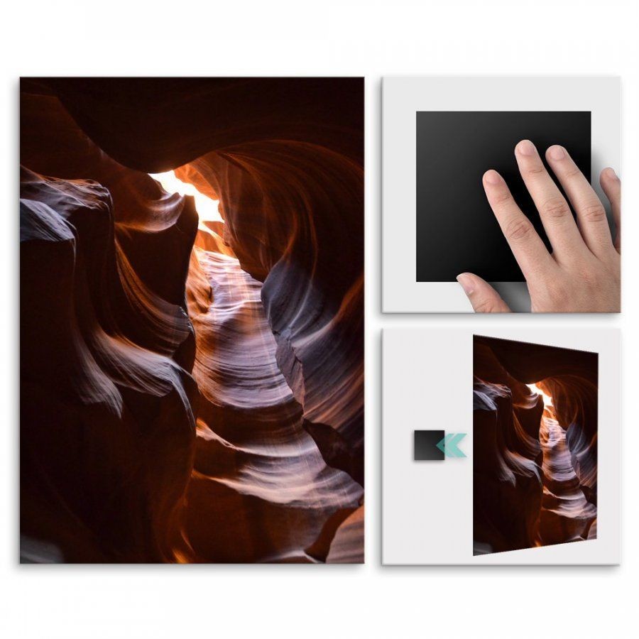Pix4home Plakat metalowy górska jaskinia M POS-M-01944