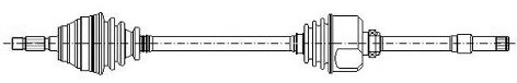 METELLI Wał napędowy METELLI 17-0375