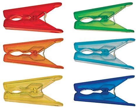 Excelsa sztuki 6 zacisk do zacisków, tworzywo sztuczne, wielokolorowy 45162