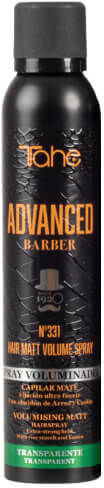 Tahe Tahe ADVANCED BARBER No.331 Hair Matt Volume Puder w sprayu nadający objętość do włosów dla mężczyzn (transparent) 200ml 16807