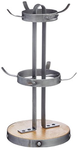 Kitchen Craft Kitchencraft kuchennych przemysłowy metal/drewno filiżanka podstawki, 32 cm (31,8 cm) INDMTREE