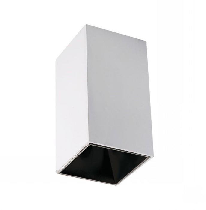 v-tac Oprawa Sufitowa V-TAC GU10 Kwadrat Natynkowa Biały+Czarny 74x74x140mm VT-882