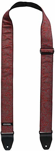 Dunlop Jim Sangle guitare żakard Paisley czerwony D6711