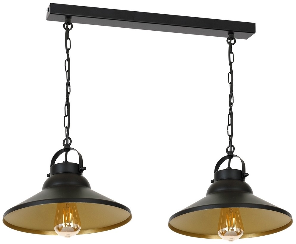 Luminex Żyrandol na łańcuchu IRON 2xE27/60W/230V