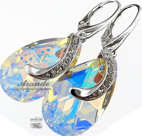 Swarovski Special Kolczyki Aurora Senti Srebro