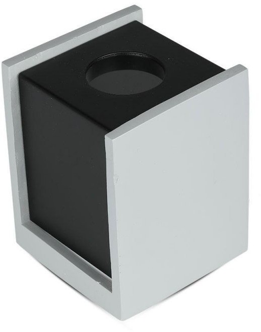 v-tac Oprawa V-TAC GIPS BETON GU10 Natynkowy Kwadrat Szary/Czarny VT-860
