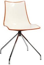 Scab Design Krzesło Zebra Bicolore obrotowe biało - czerwone 2611 212