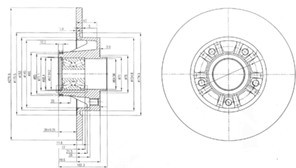 Delphi Tarcza hamulcowa BG9031RS