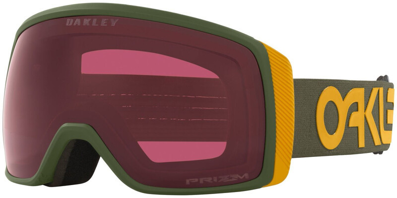 Oakley Flight Tracker XS Gogle zimowe, FP dark brush mustard yellow/prizm snow dark grey 2020 Gogle narciarskie OO7106-21
