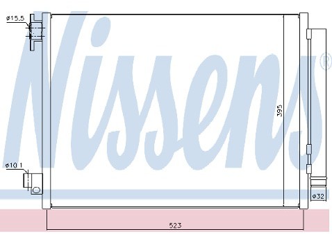 NISSENS Skraplacz, klimatyzacja 940321