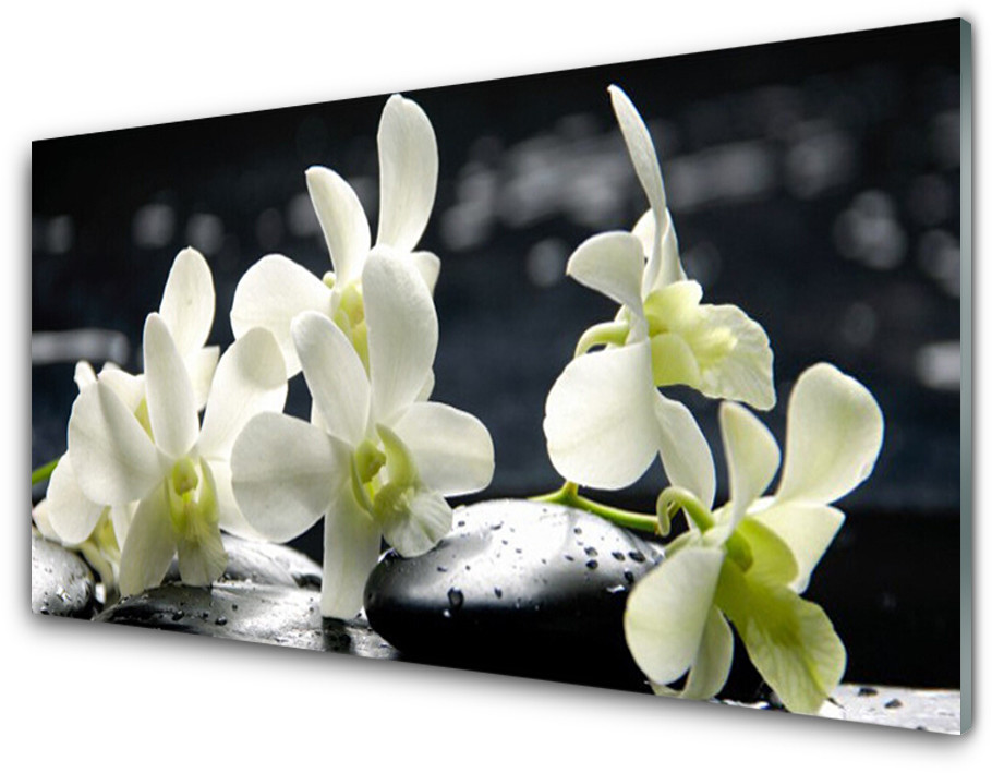 Tulup.pl Panel Szklany Kwiat Orchidea Roślina 125x50cm
