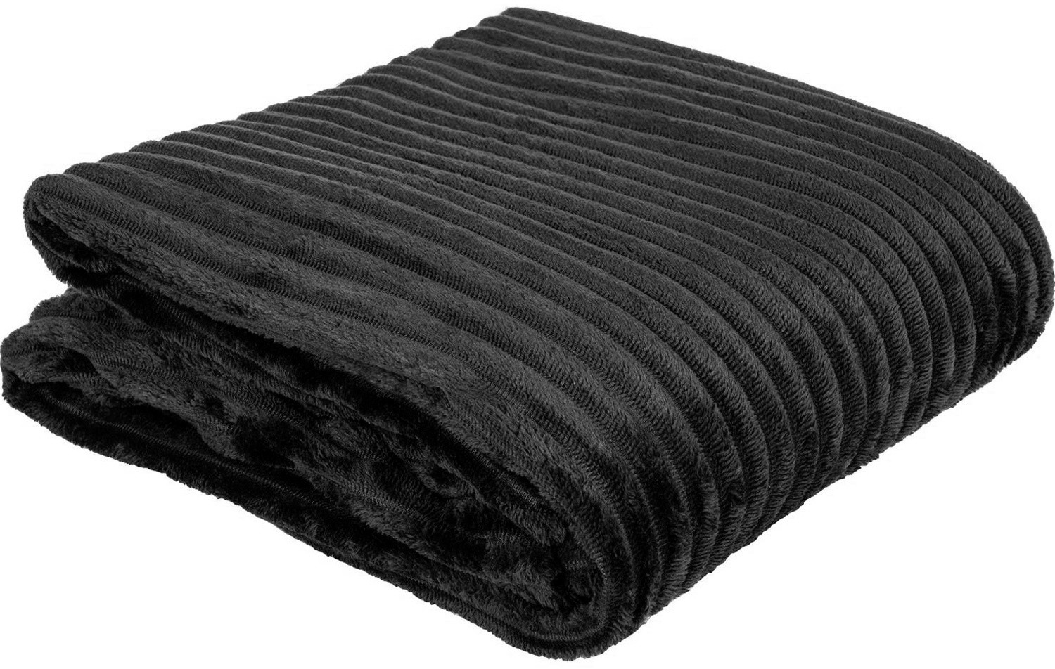 Euromat Koc z Mikrofibry Soria Czarna 46556