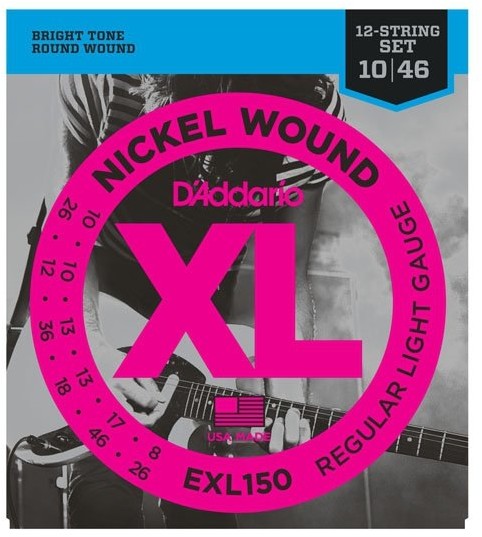 DAddario EXL150 Nickel Wound 12 String Set 10-46