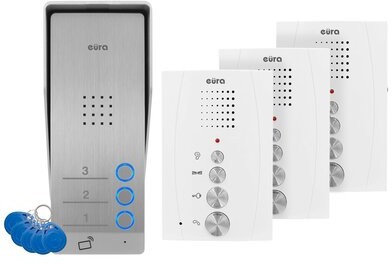 Eura-Tech Zestaw domofonowy ADP-63A3 Biały