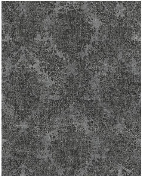 Tapeta winylowa na flizelinie Damask 10 m black 336078