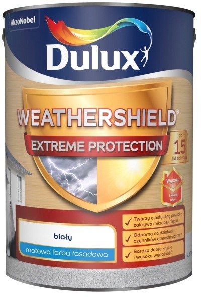 Dulux Farba elewacyjna Dulux Ultimate biała 5 l 5311797