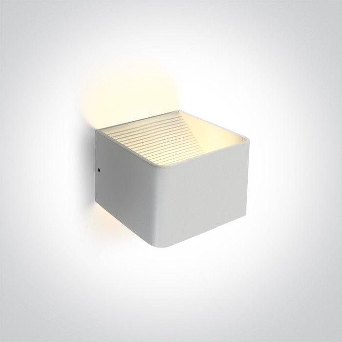 OneLight Kinkiet LED 6W Geraki biały minimalistyczny 67466A/W/W - OneLight 67466A/W/W