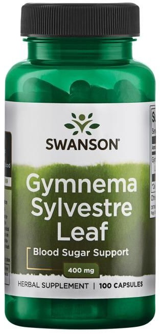 SWANSON Gymnema Sylvestre Leaf 400mg 100 kapsułek SWANSON80