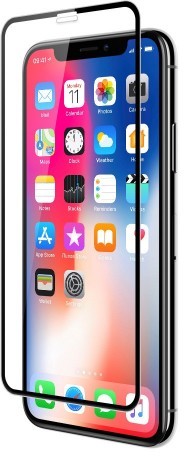 JCPAL Preserver Glass (czarna ramka) iPhone XS - Szkło ochronne iPhone XS na cały ekran JCP3827