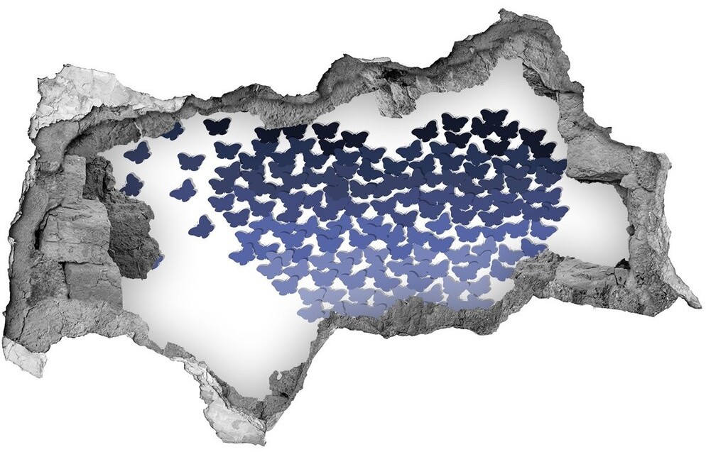 Wallmuralia.pl Samoprzylepna naklejka Serce z motyli
