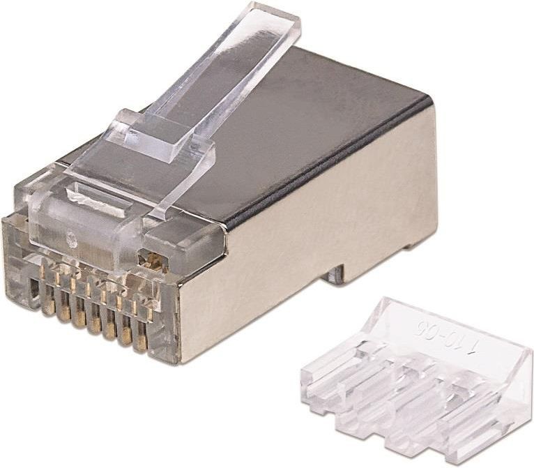 Intellinet Intellinet Wtyk modularny RJ45 8P8C Cat6A STP na drut i linkę słoik 70 szt 790505